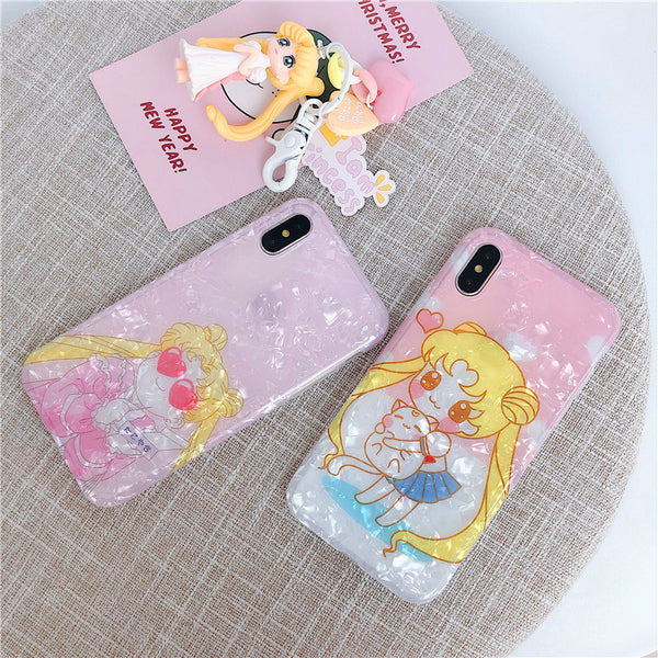 Lovely Sailormoon Phone Case for iphone 6/6s/6plus/7/7plus/8/8P/X/XS/XR/XS Max JK1653