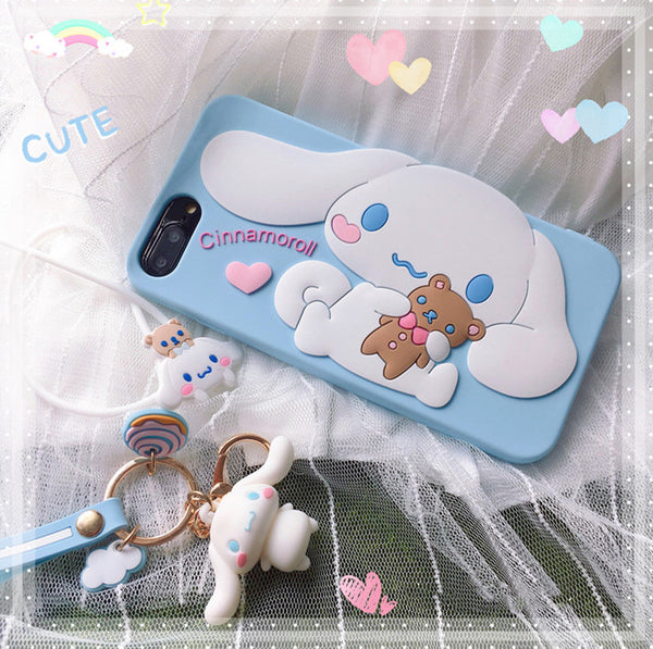 3D Cinnamoroll Phone Case for iphone 6/6s/6plus/7/7plus/8/8P/X/XS/XR/XS Max/11/11pro/11pro max/12/12pro/12pro max/12mini/13/13pro/13pro max JK1450