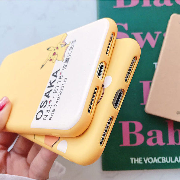 Lovely Pikachu Phone Case for iphone 6/6s/6plus/7/7plus/8/8P/X/XS/XR/XS Max JK1424
