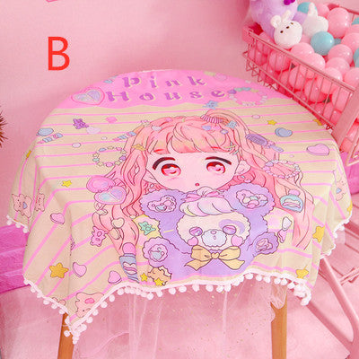 Cute Luna Table Cloth JK1355