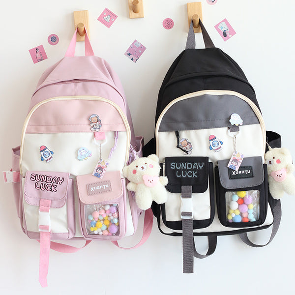 Fashion Cartoon Backpack and Shoulderbag Set JK3199