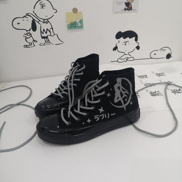 Reflective Sailormoon Canvas Shoes JK2249