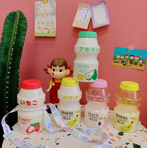 Cute Fruits Milk Water Bottle  JK2027