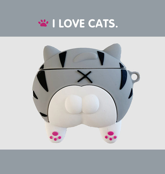 Cute Cats Ass Airpods Protector Case  JK1833