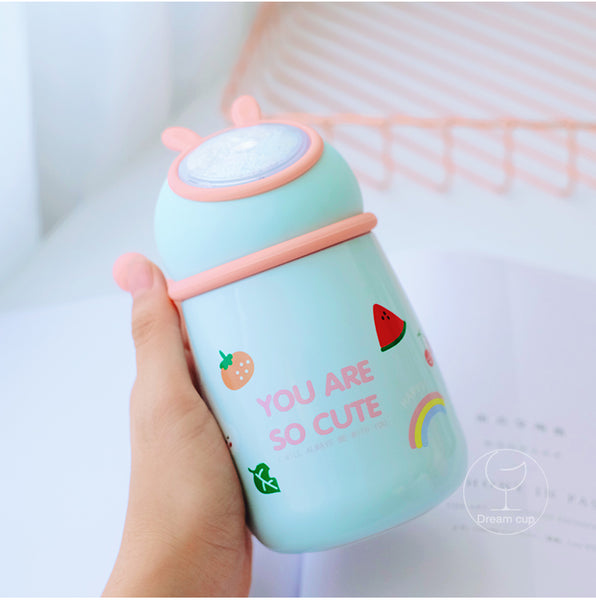 Cute Rabbit Stainless Steel Vacuum Water Bottle JK2347