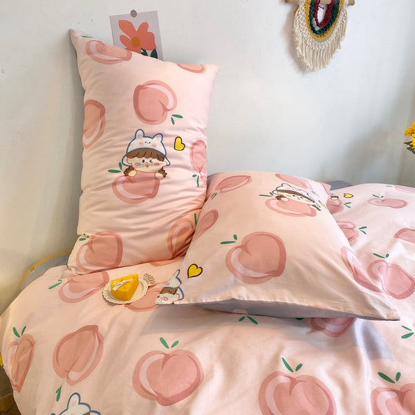 Sweet Peach Bedding Set JK2466