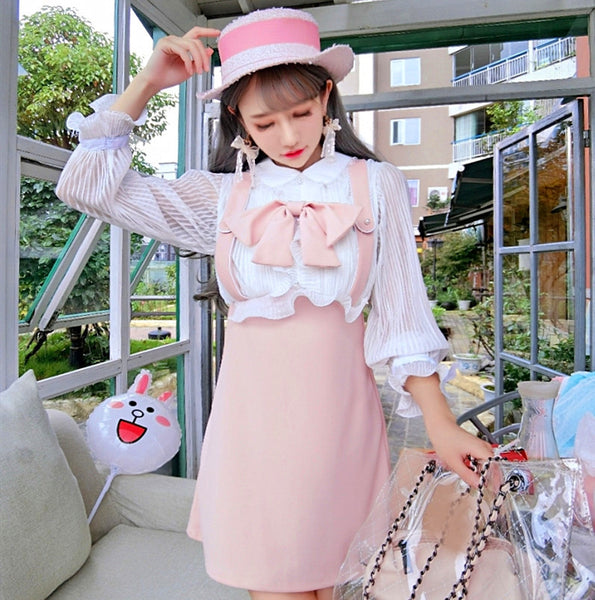 Fashion Bow-knot One-piece Dress JK1924