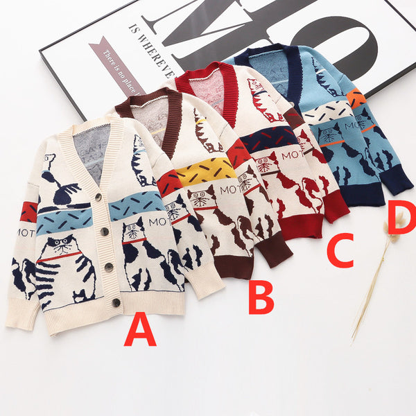 Lovely Cats Sweater Coat JK3041