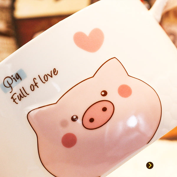 Cute Pig Printed Bowl JK2514