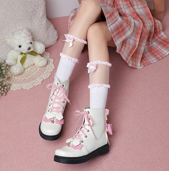 Fashion Bowtie Martin Boots JK2899