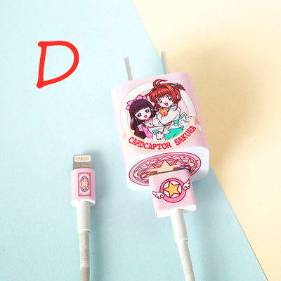 Cartoon Animals Iphone Charger Stickers JK1378