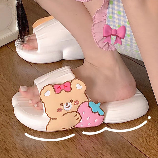 Rabbit And Bear Slippers JK3204