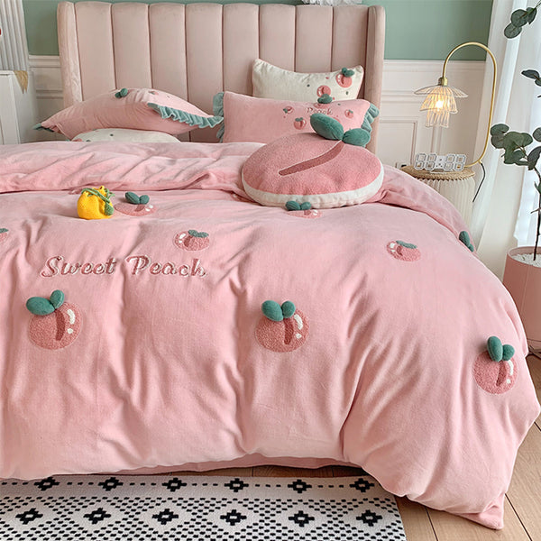 Cute Peach Bedding Set JK2831