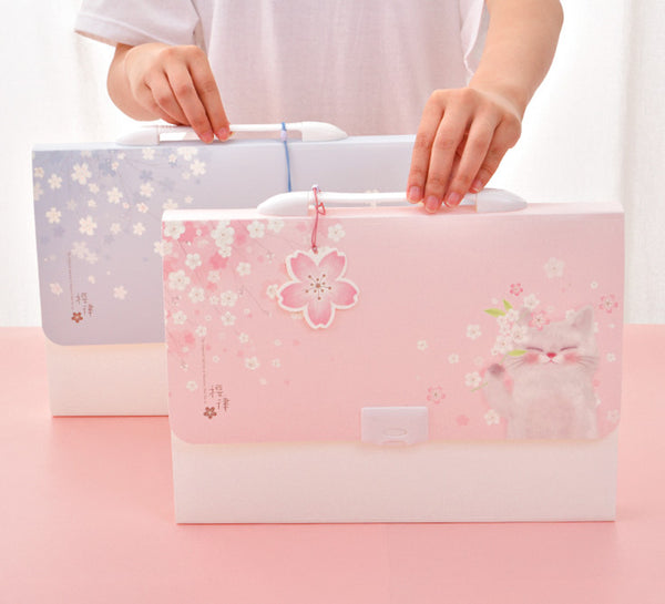 Lovely Sakura Cat File Folder JK2752