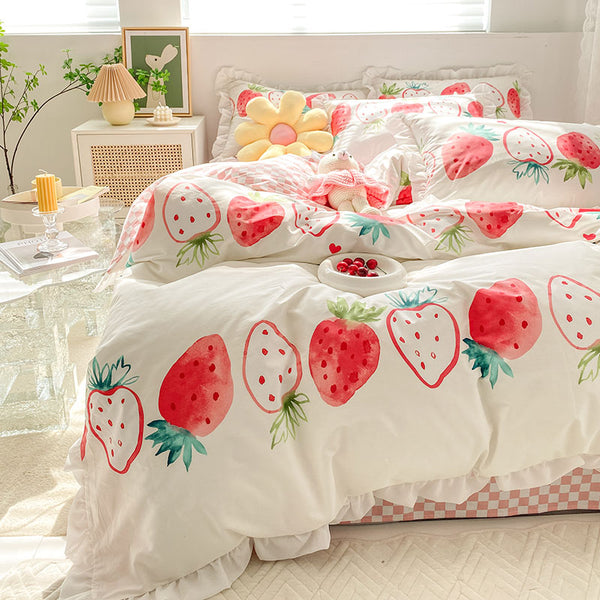 Fashion Strawberry Bedding Set JK3144