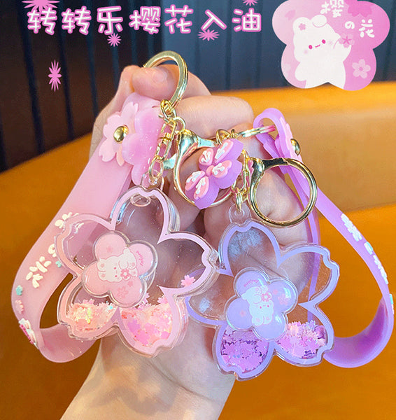 Cute Sakura Rabbit Keychain JK3330