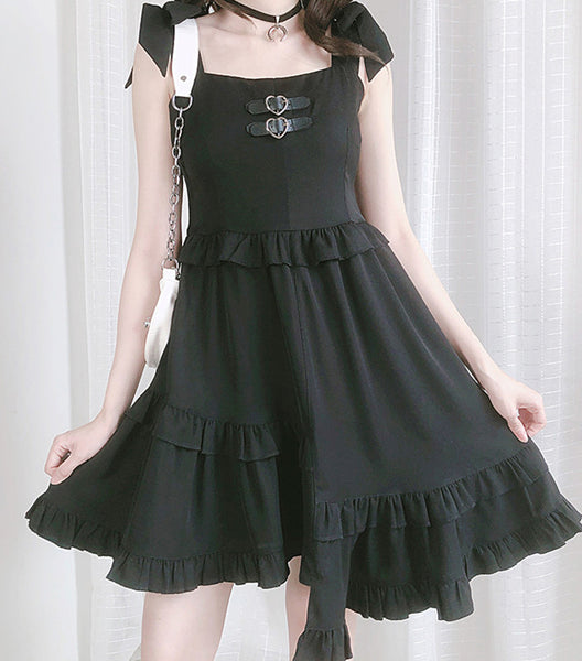 Fashion Black Girls Dress JK3098