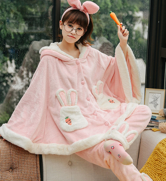 Lovely Rabbit Winter Pajamas Suits JK2548