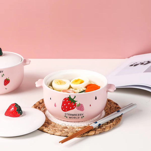 Sweet Strawberry Printed Bowl JK2428