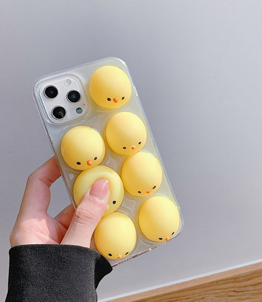 Lovely Chick Phone Case for iphone7/7plus/8/8P/X/XS/XR/XS Max/11/11 pro/11 pro max/12/12pro/12mini/12pro max JK2771