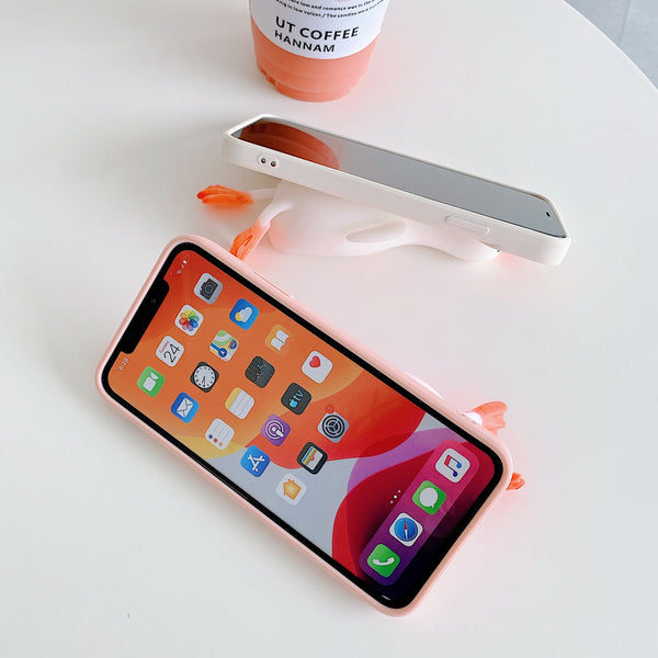Lovely Duck Phone Case for iphone7/7plus/8/8P/X/XS/XR/XS Max/11/11 pro/11 pro max/12/12pro/12mini/12pro max JK2780