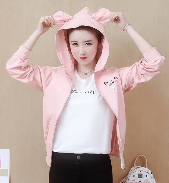 Lovely Cats Pastel Coat JK2090