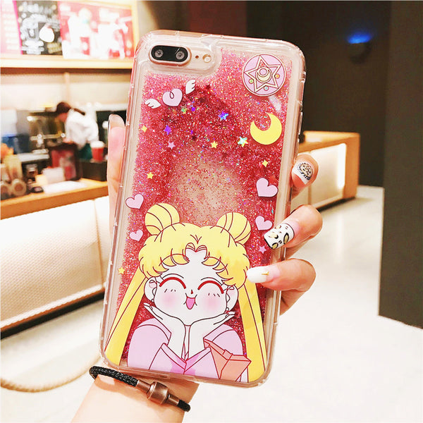 Quicksand Usagi Phone Case for iphone 6/6s/6plus/7/7plus/8/8P/X/XS/XR/XS Max JK1207