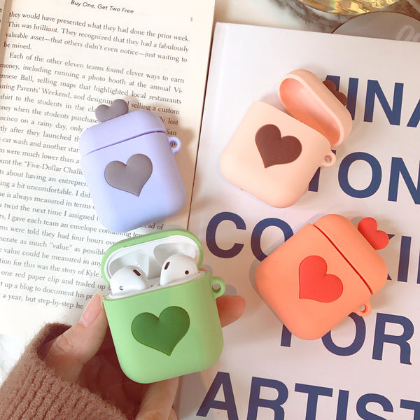 Lovely Heart Airpods Protector JK1244