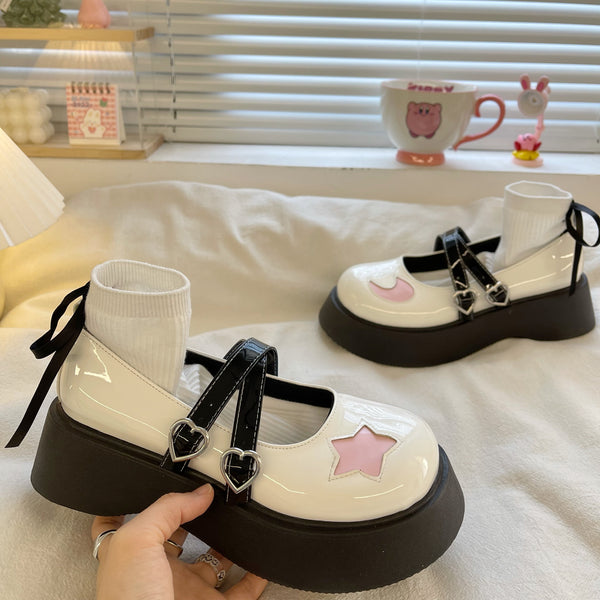 Cute Moon and Star Lolita Shoes JK3076