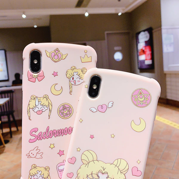 Pink Usagi Phone Case for iphone 6/6s/6plus/7/7plus/8/8P/X/XS/XR/XS Max JK1690