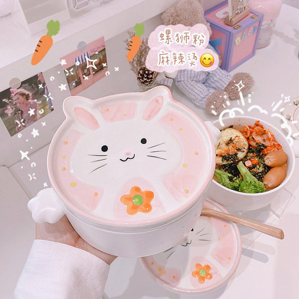 Lovely Rabbit Printed Bowl JK2518
