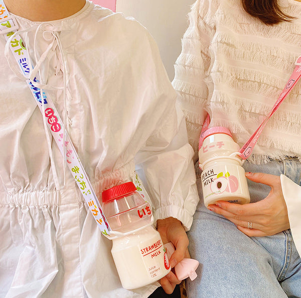 Cute Fruits Milk Water Bottle  JK2027