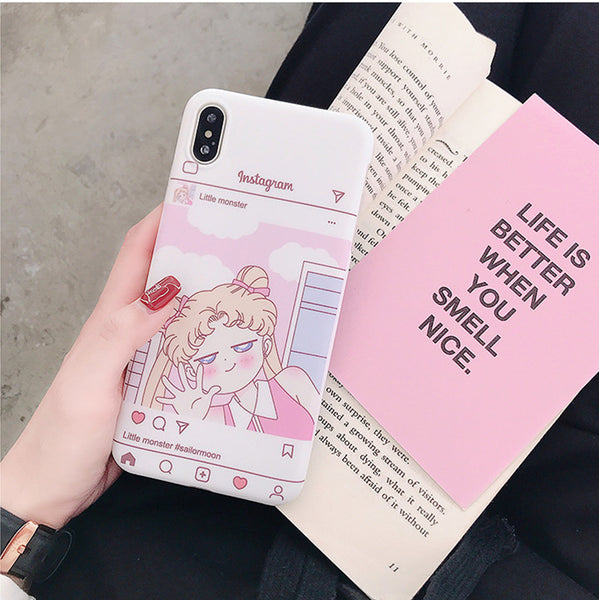 Lovely Usagi Phone Case for iphone 6/6s/6plus/7/7plus/8/8P/X/XS/XR/XS Max JK1337