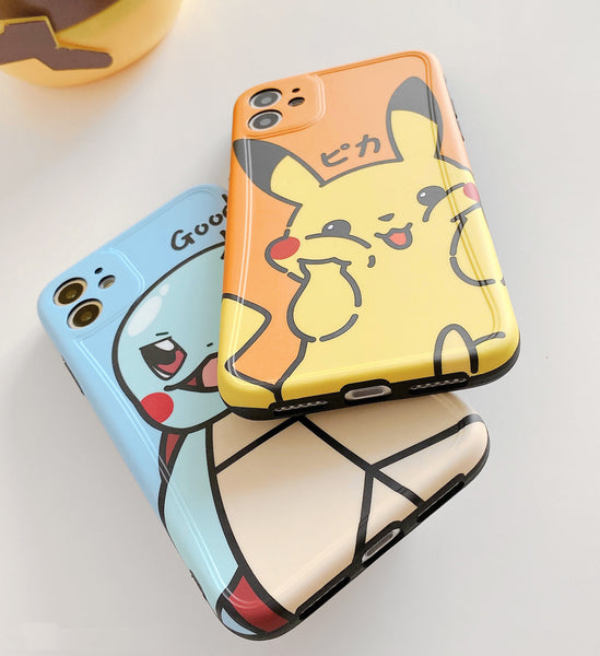 Kawaii Pikachu Phone Case for iphone7/7plus/8/8P/X/XS/XR/XS Max/11/11 pro/11 pro max JK2176