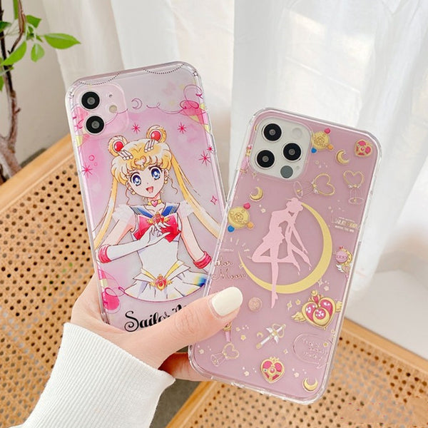 Cute Sailormoon Phone Case for iphone7/7plus/8/8P/X/XS/XR/XS Max/11/11 pro/11 pro max/12/12pro/12mini/12pro max JK2585