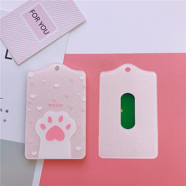 Cute Cartoon Cat Claw Card Cover JK1393