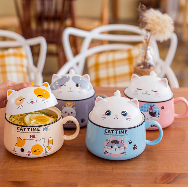 Lovely Cats Printed Bowl JK2544