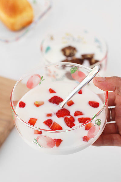 Cute Peach Printed Bowl JK2270