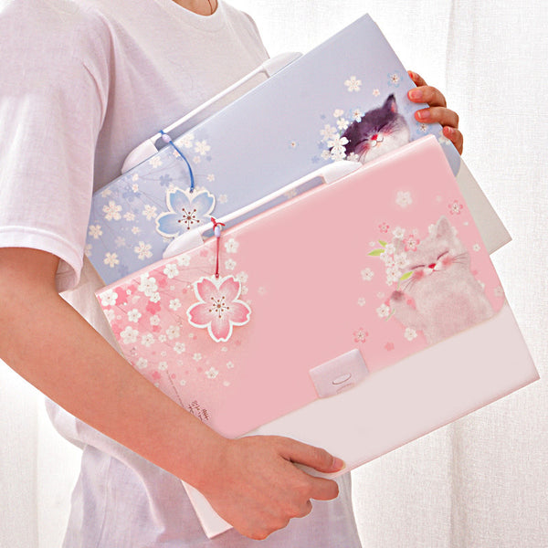 Lovely Sakura Cat File Folder JK2752