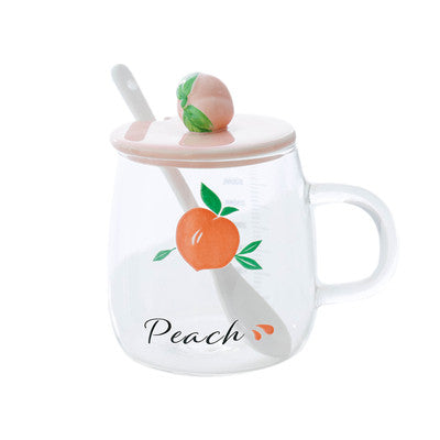 Sweet Peach Glass Cup JK2703