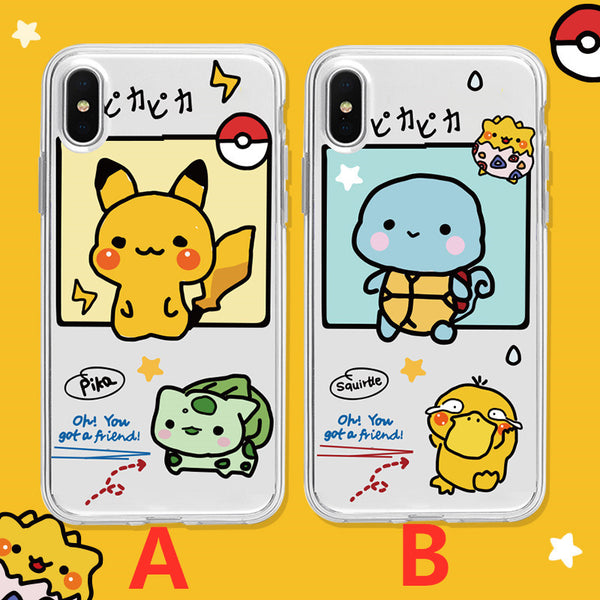 Lovely Pikachu Phone Case for iphone 6/6s/6plus/7/7plus/8/8P/X/XS/XR/XS Max/11/11 pro/11 pro max JK2059