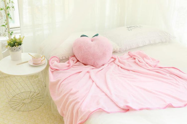 Pink Peach Pillow And Blanket JK2211