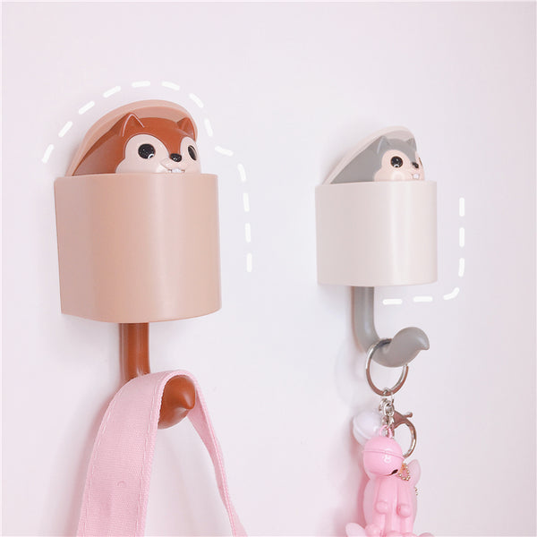 Cute Squirrel Glue Hook JK1369