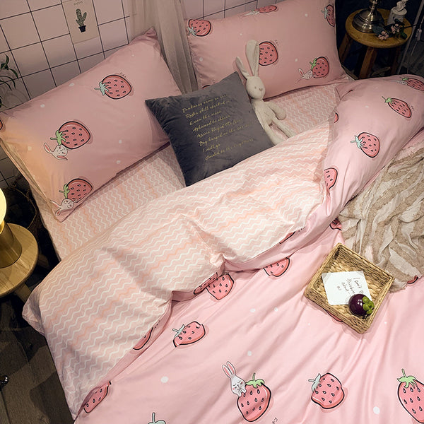 Cute Strawberry Bedding Set JK2212