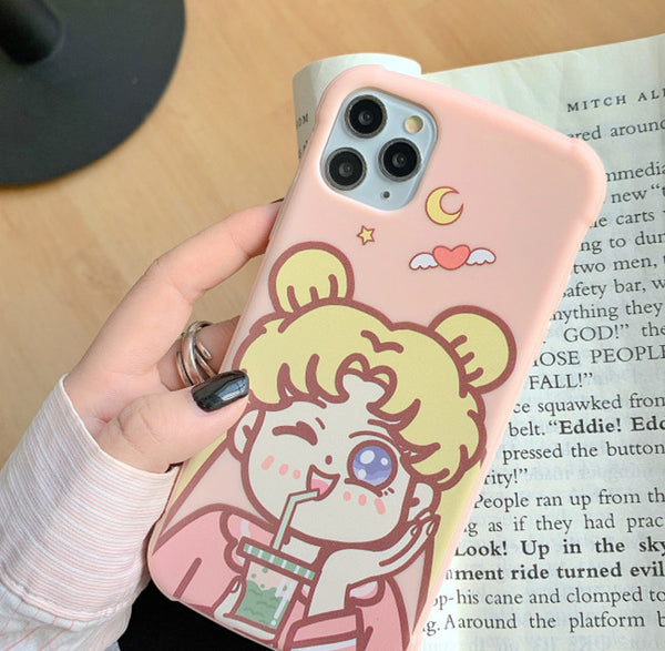 Cute Usagi Phone Case for iphone7/7plus/8/8P/X/XS/XR/XS Max/11/11 pro/11 pro max JK2175