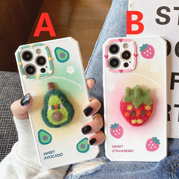 Sweet Strawberry Phone Case for iphone 7plus/8P/X/XS/XR/XS Max/11/11pro/11pro max/12/12pro/12pro max/12mini/13/13pro/13pro max JK2951