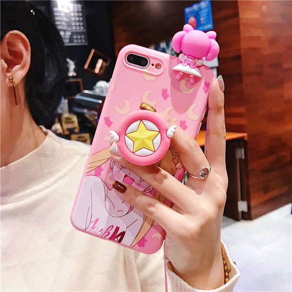 Pink Usagi Phone Case for iphone 6/6s/6plus/7/7plus/8/8P/X/XS/XR/XS Max JK1240