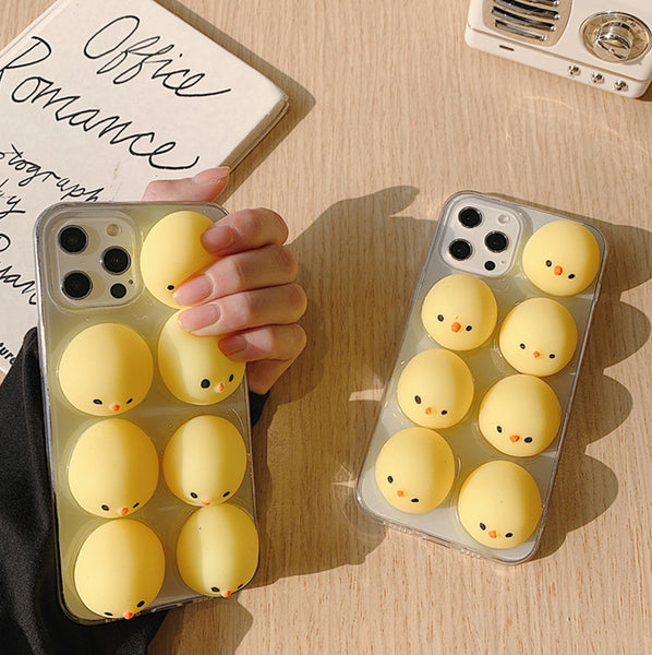 Lovely Chick Phone Case for iphone7/7plus/8/8P/X/XS/XR/XS Max/11/11 pro/11 pro max/12/12pro/12mini/12pro max JK2771