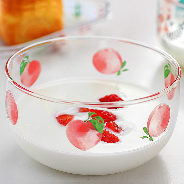 Cute Peach Printed Bowl JK2270