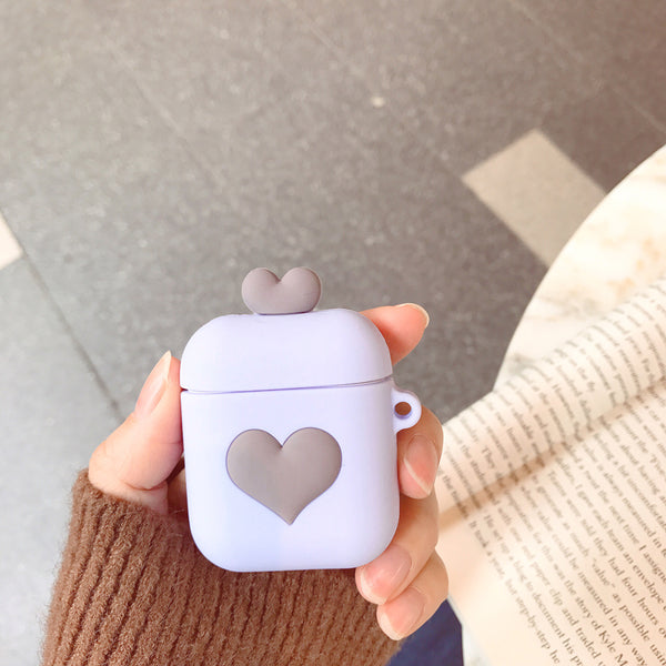 Lovely Heart Airpods Protector JK1244